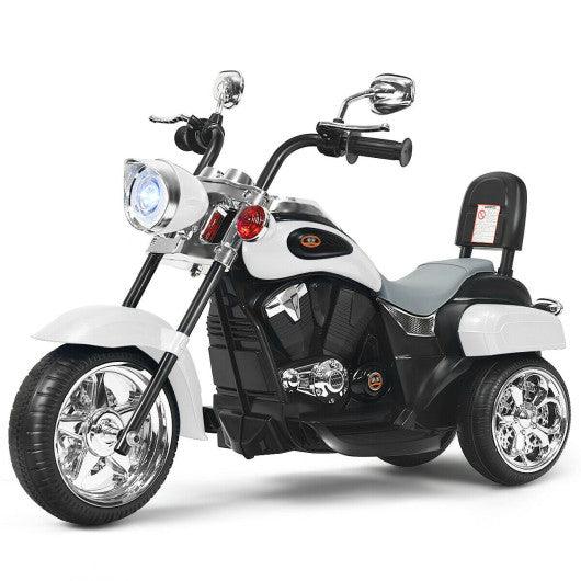 6V 3 Wheel Kids Motorcycle-White at Set Shop and Smile