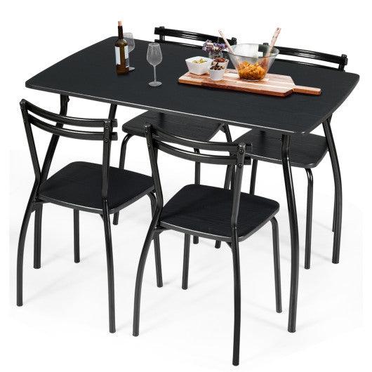 5 Pieces Dining Table Set with 4 Chairs at Set Shop and Smile
