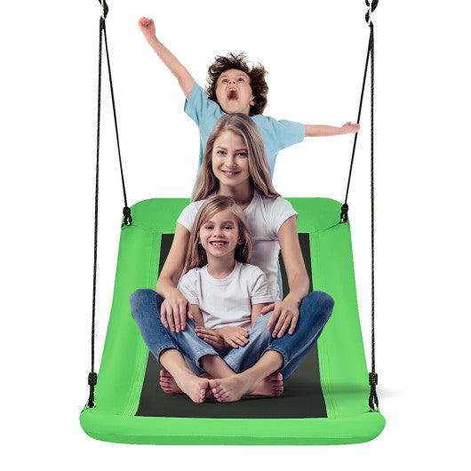 700lb Giant 60 Inch Platform Tree Swing for Kids and Adults-Green at Set Shop and Smile