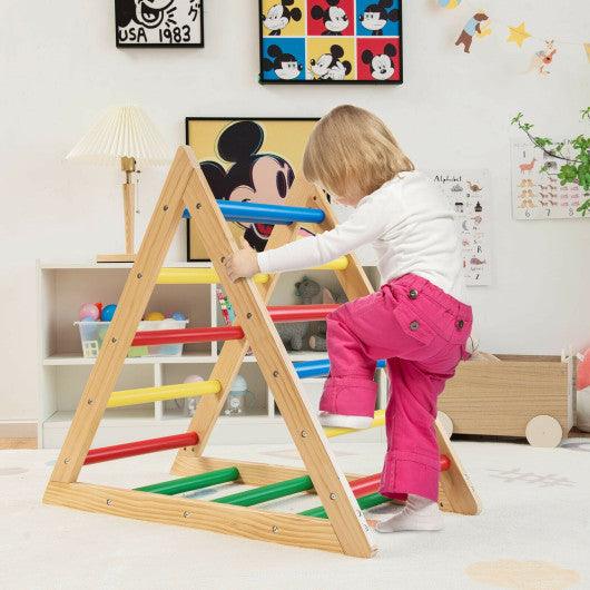 Climbing Triangle Ladder with 3 Levels for Kids-Multicolor at Set Shop and Smile