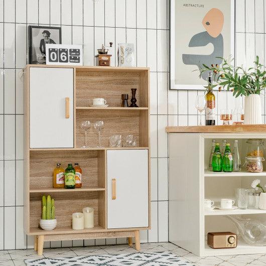 Sideboard Storage Cabinet with Door Shelf-White at Set Shop and Smile