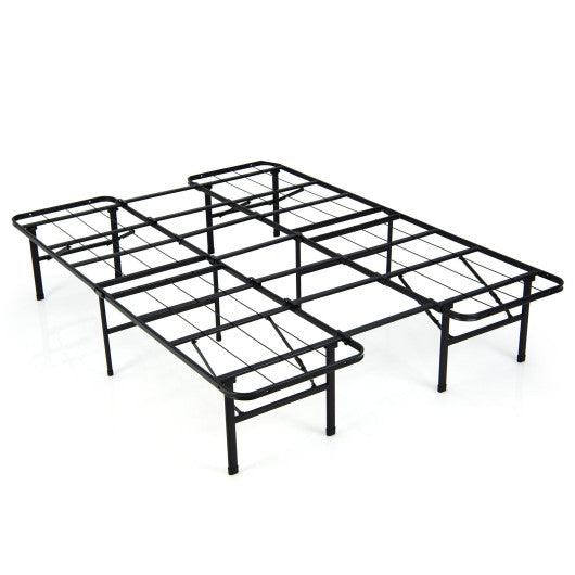 Queen/King Size Folding Steel Platform Bed Frame for Kids and Adults-Full Size at Set Shop and Smile