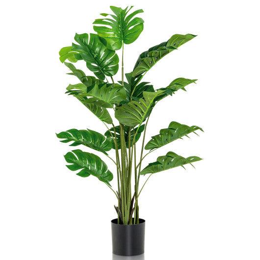 5 Feet Artificial Tree Faux Monstera Deliciosa Plant for Home Indoor and Outdoor at Set Shop and Smile
