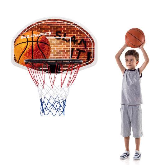 Wall Mounted Fan Backboard with Basketball Hoop and 2 Nets at Set Shop and Smile