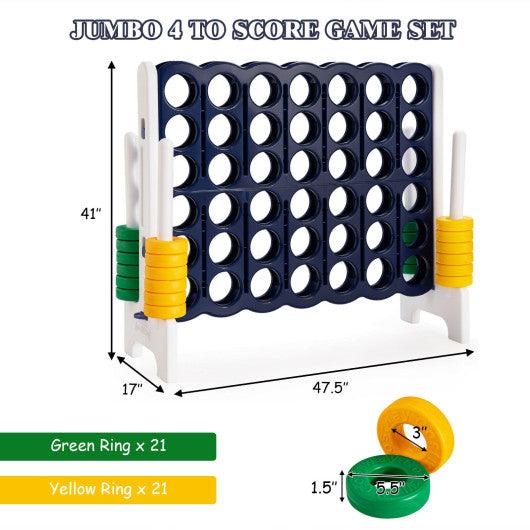 4-to-Score 4 in A Row Giant Game Set for Kids Adults Family Fun at Set Shop and Smile