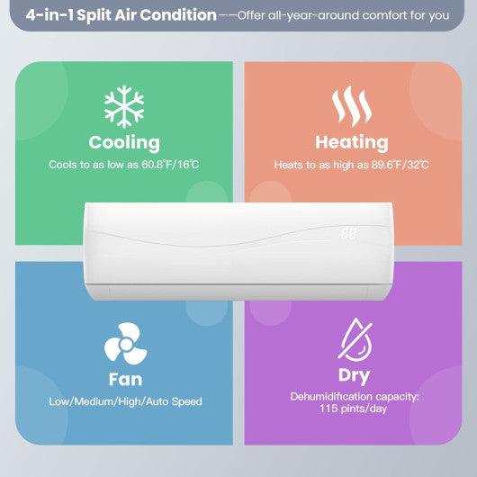 24000 BTU 18.5 SEER2 208-230V Ductless Mini Split Air Conditioner and Heater at Set Shop and Smile