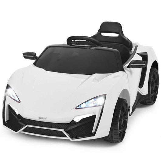 12V 2.4G RC Electric Vehicle with Lights-White at Set Shop and Smile