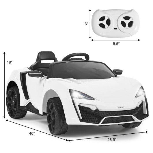 12V 2.4G RC Electric Vehicle with Lights-White at Set Shop and Smile