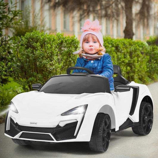 12V 2.4G RC Electric Vehicle with Lights-White at Set Shop and Smile