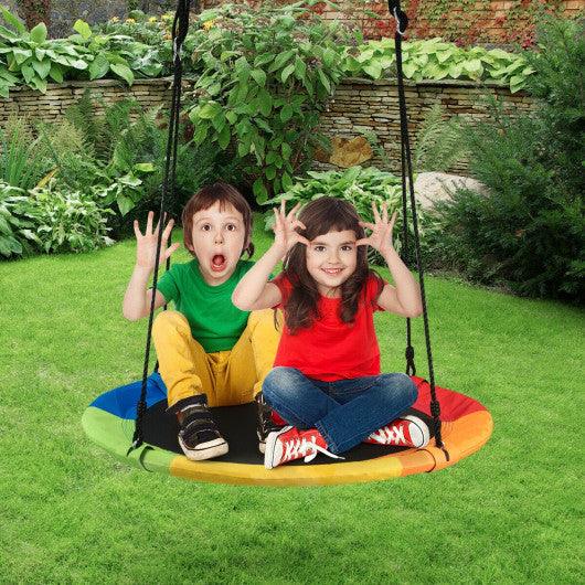 40 Inch Flying Saucer Tree Swing Outdoor Play for Kids at Set Shop and Smile