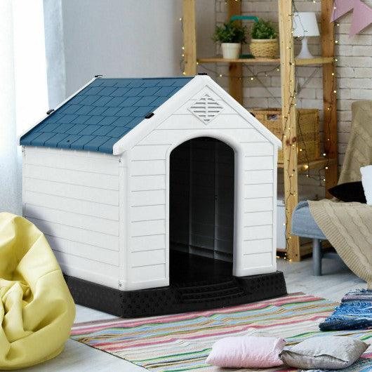 Plastic Waterproof Ventilate Pet Puppy House at Set Shop and Smile