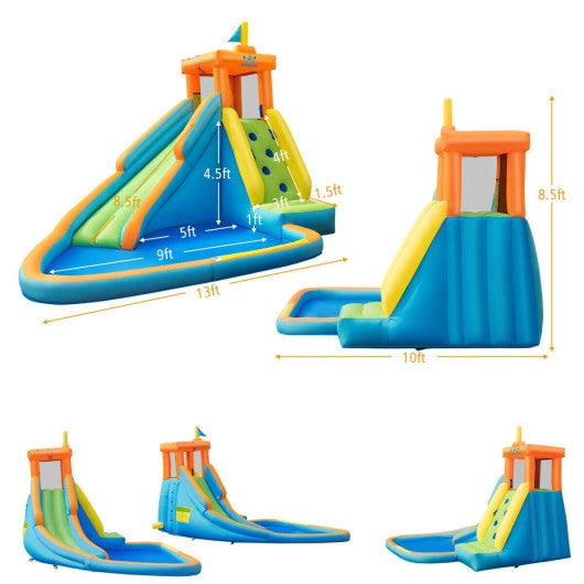 Inflatable Water Slide Kids Bounce House with Blower at Set Shop and Smile