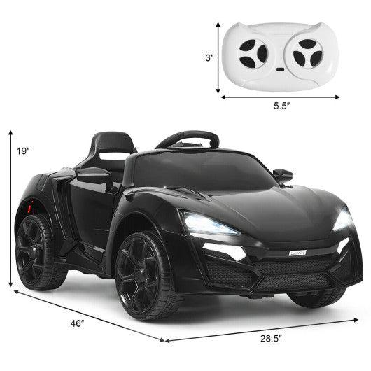 12V 2.4G RC Electric Vehicle with Lights-Black at Set Shop and Smile