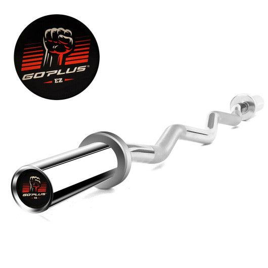 47 Inch Chrome Steel Home Gym Fitness Equipment Bar at Set Shop and Smile