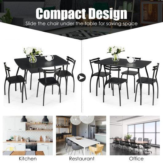 5 Pieces Dining Table Set with 4 Chairs at Set Shop and Smile