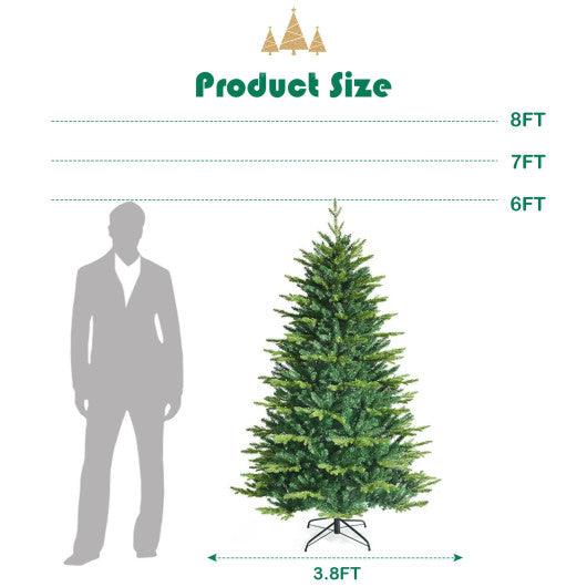 Pre-lit Artificial Hinged Christmas Tree with APP Controlled LED Lights-6 ft at Set Shop and Smile