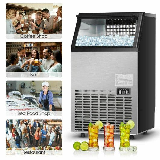 Portable Built-In Stainless Steel Commercial Ice Maker at Set Shop and Smile