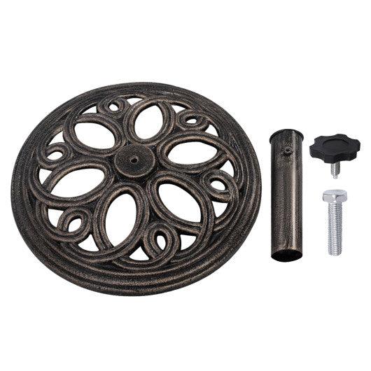 23 Pounds 17 3/4 Inch Round Umbrella Base Stand at Set Shop and Smile