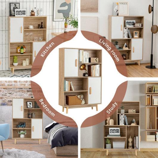 Sideboard Storage Cabinet with Door Shelf-White at Set Shop and Smile