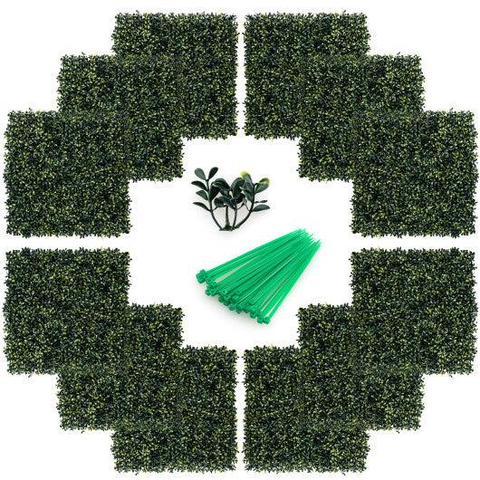 12 Pieces Artificial Peanut Leaf Hedges Panels at Set Shop and Smile