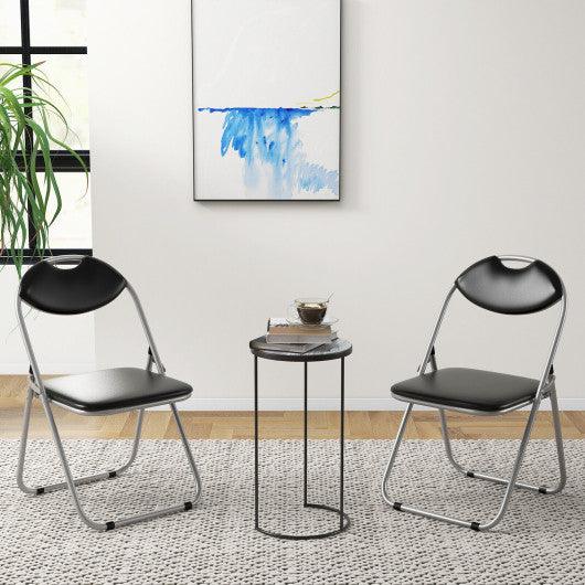 2/4/6 Pieces Portable Folding Dining Chairs Set with Carrying Handles-Set of 2 at Set Shop and Smile