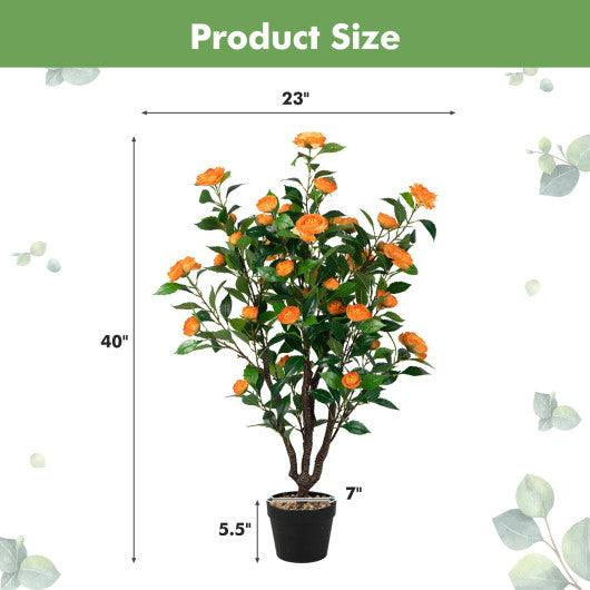 3.3 Feet Artificial Camellia Tree for Indoor and Outdoor at Set Shop and Smile