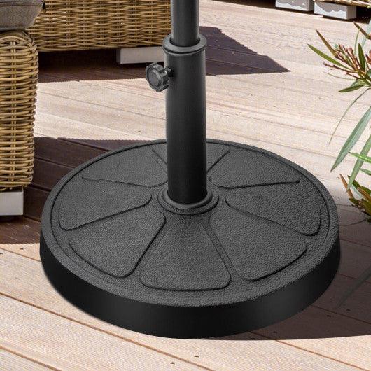 31LBS 18 Inch Round Outdoor Umbrella Base at Set Shop and Smile