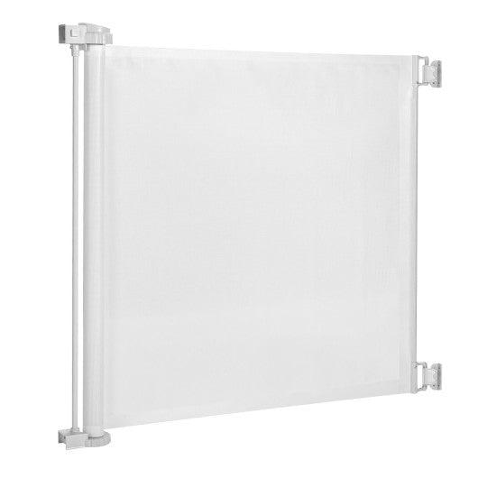 33 Inch Tall Retractable Mesh Safety Gate for Indoor and Outdoor Use at Set Shop and Smile