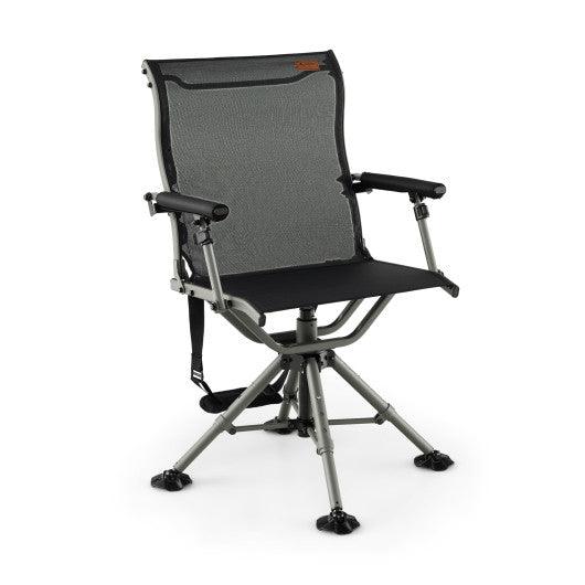 360 Degree Silent Swivel Hunting Chair-Black at Set Shop and Smile