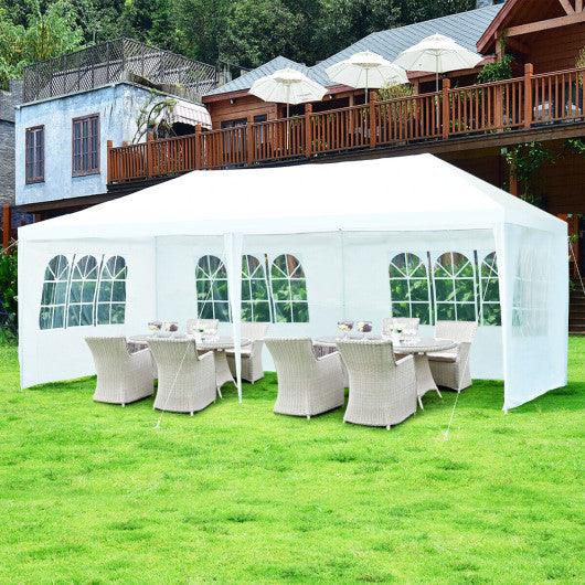 10 x 20 Feet Outdoor Party Wedding Canopy Tent with Removable Walls and Carry Bag at Set Shop and Smile