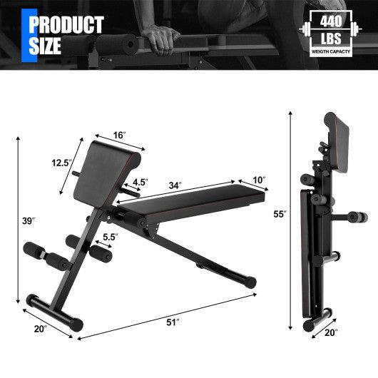 Multi-Functional Adjustable Full Body Exercise Weight Bench at Set Shop and Smile