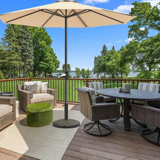 26.5lbs Patio Market Umbrella Base Stand at Set Shop and Smile