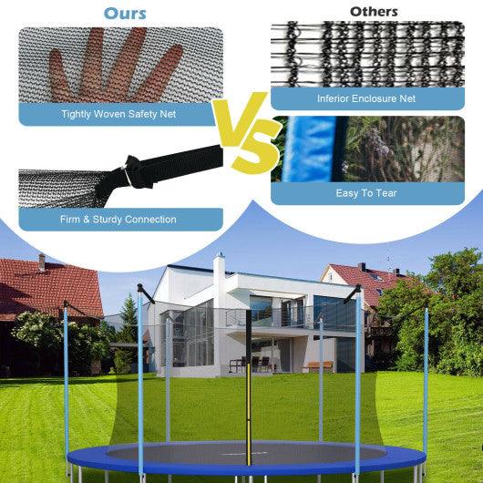 10Ft Replacement Weather-Resistant Trampoline Safety Enclosure Net at Set Shop and Smile