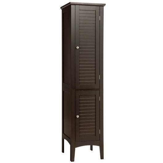 Freestanding Bathroom Storage Cabinet for Kitchen and Living Room-Coffee at Set Shop and Smile