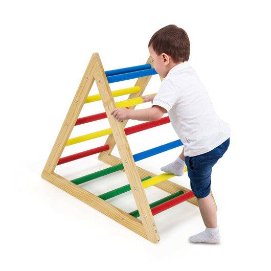Climbing Triangle Ladder with 3 Levels for Kids-Multicolor at Set Shop and Smile
