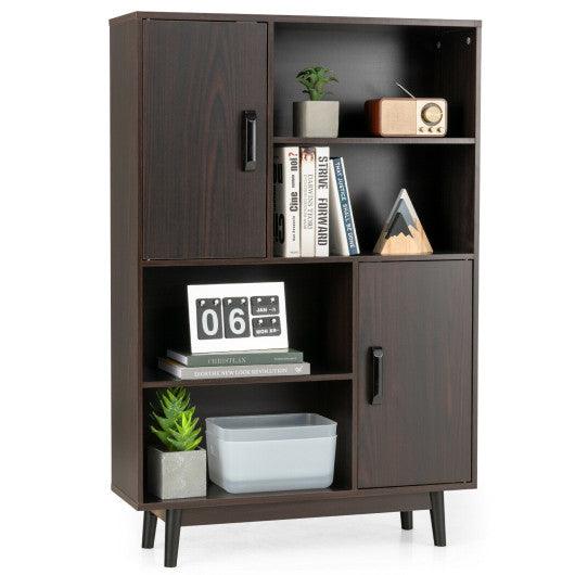 Sideboard Storage Cabinet with Door Shelf-Espresso at Set Shop and Smile