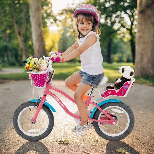 Kids Bicycle with Training Wheels and Basket for Boys and Girls Age 3-9 Years-14" at Set Shop and Smile