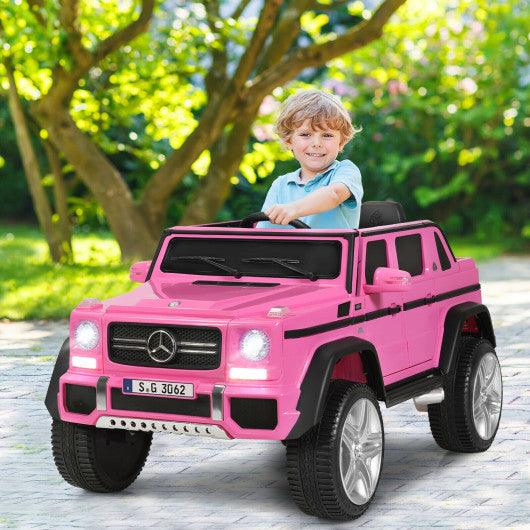 12V Licensed Mercedes-Benz Kids Ride On Car-Pink at Set Shop and Smile