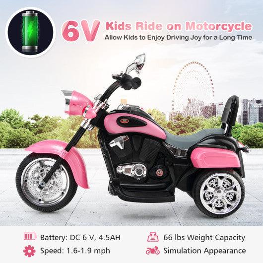 6V 3 Wheel Kids Motorcycle-Pink at Set Shop and Smile