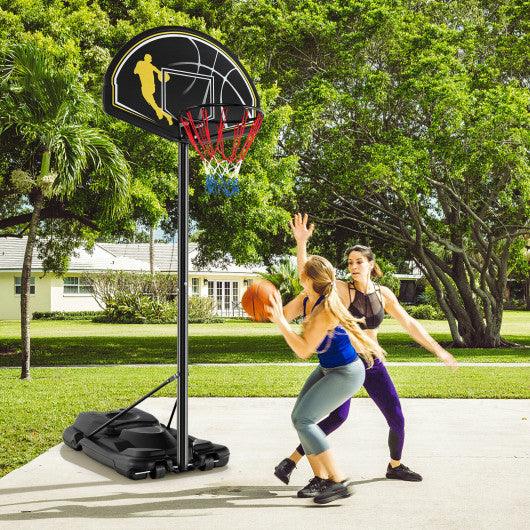 4.25-10 Feet Portable Adjustable Basketball Goal Hoop System at Set Shop and Smile