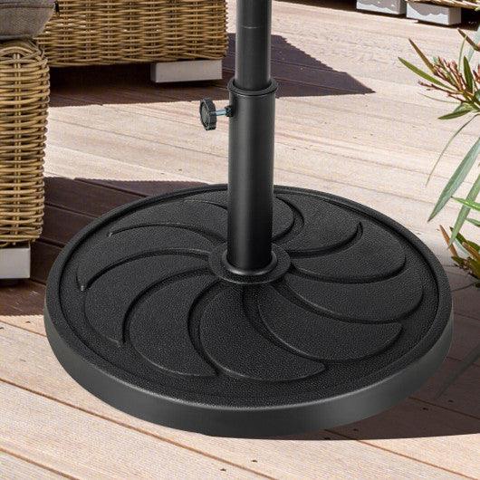 40LBS 21.5Inch Round Outdoor Umbrella Base at Set Shop and Smile