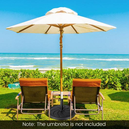 40LBS 21.5Inch Round Outdoor Umbrella Base at Set Shop and Smile