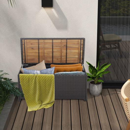 45 Gallon Outdoor Storage Bench with Zippered Liner at Set Shop and Smile