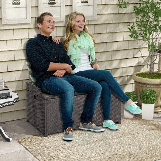 45 Gallon Outdoor Storage Bench with Zippered Liner at Set Shop and Smile