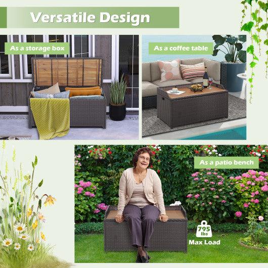 45 Gallon Outdoor Storage Bench with Zippered Liner at Set Shop and Smile