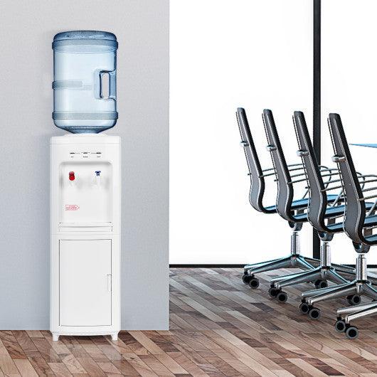 5 Gallons Hot and Cold Water Cooler Dispenser with Child Safety Lock at Set Shop and Smile