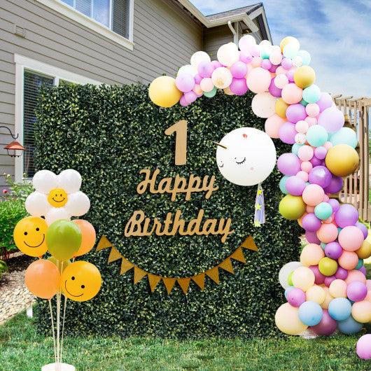 12 Pieces Artificial Peanut Leaf Hedges Panels at Set Shop and Smile