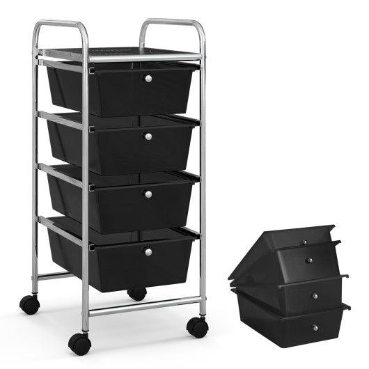 4 Drawers Metal Rolling Storage Cart at Set Shop and Smile
