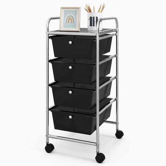 4 Drawers Metal Rolling Storage Cart at Set Shop and Smile