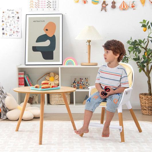 4-in-1 Convertible Baby High Chair Infant Feeding Chair with Adjustable Tray-Beige at Set Shop and Smile